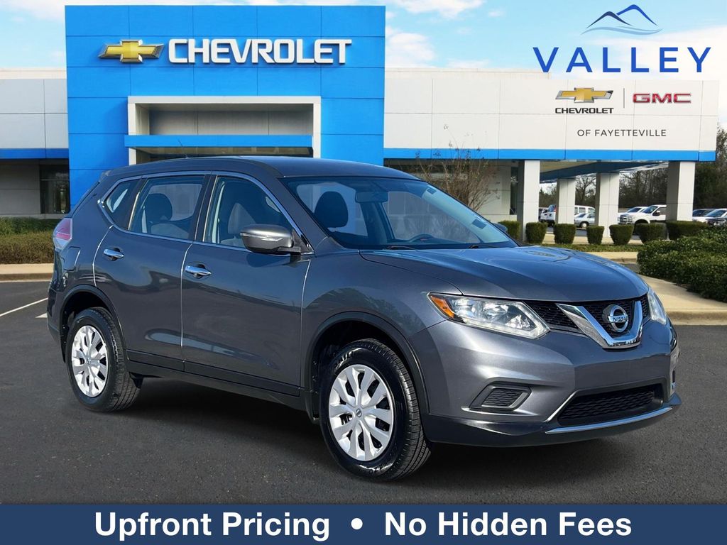 Gray (Gun Metallic) 2015 Nissan Rogue S SUV / Crossover Front-Wheel Drive Continuously Variable Transmission