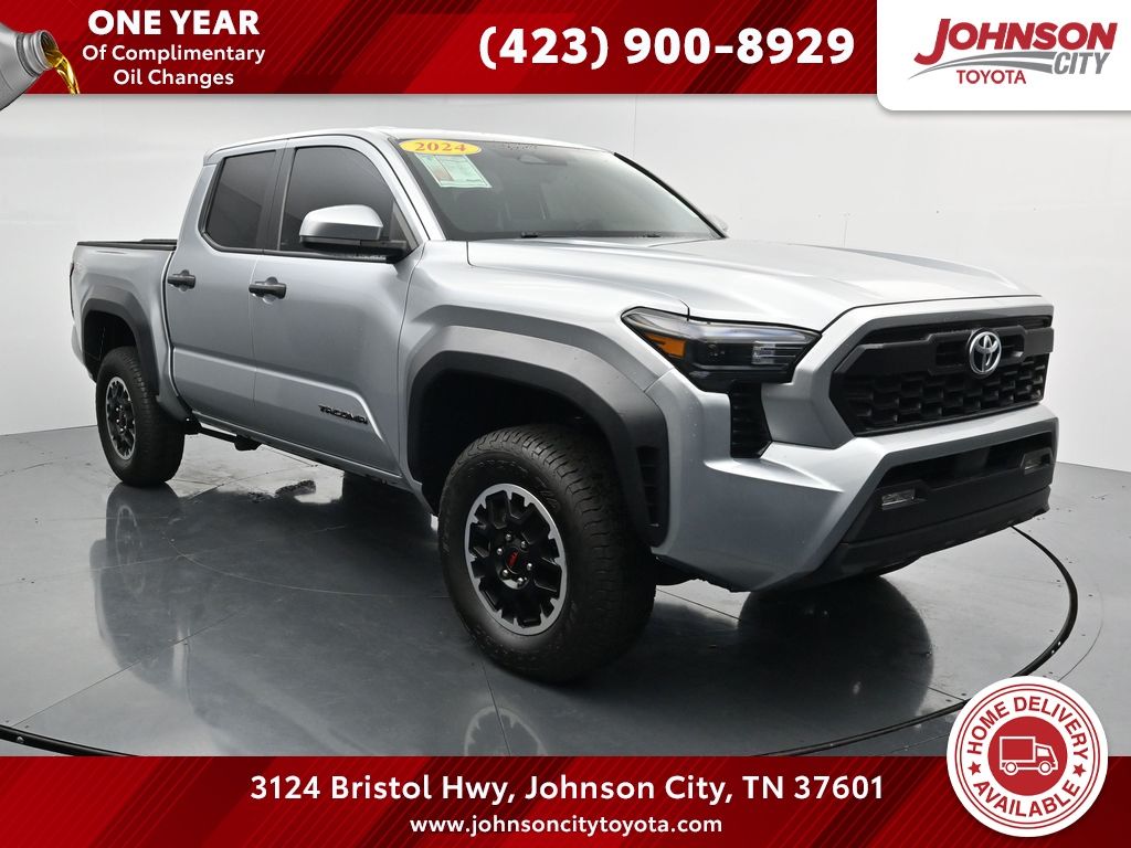 Celestial Silver Metallic 2024 Toyota Tacoma Pickup Truck Four-Wheel Drive 8-Speed Automatic