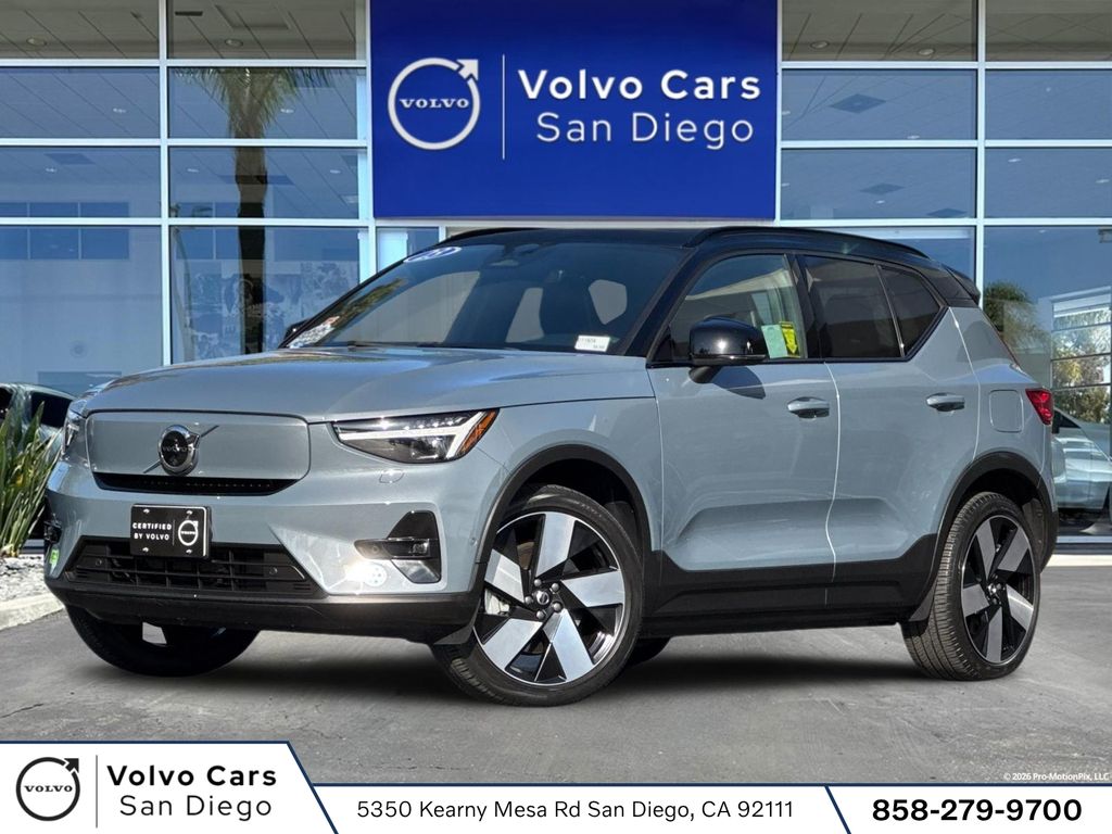 Thunder Gray Metallic 2023 Volvo XC40 Recharge SUV / Crossover All-Wheel Drive 1-Speed Automatic