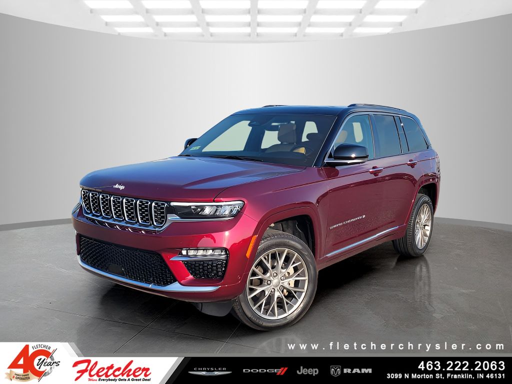 Velvet Red Pearlcoat 2025 Jeep Grand Cherokee SUV / Crossover Four-Wheel Drive 8-Speed Automatic