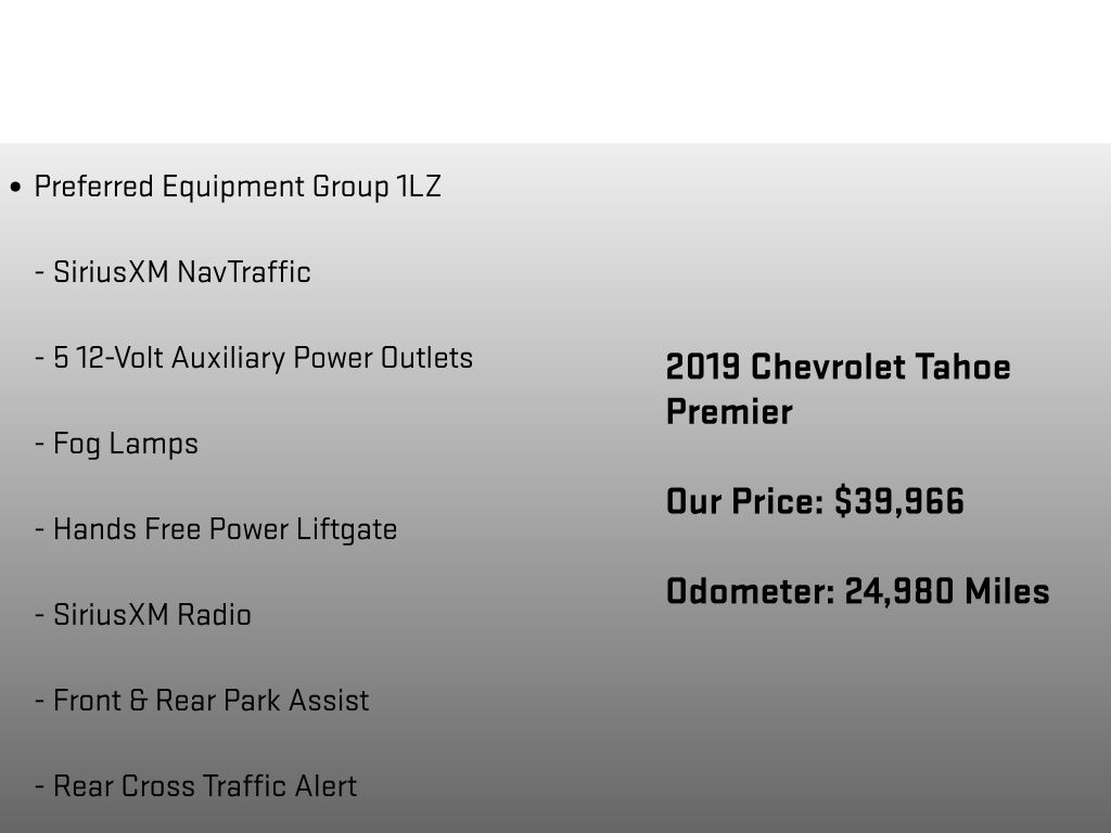 2019 Chevrolet Tahoe Premier Red at John Sisson Motors