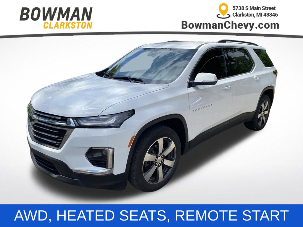 Summit White 2023 Chevrolet Traverse LT Leather AWD SUV / Crossover Four-Wheel Drive 9-Speed Automatic