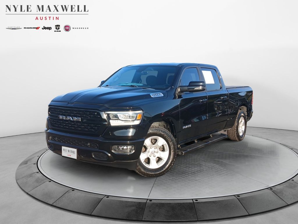 Diamond Black Crystal Pearlcoat 2023 RAM 1500 Pickup Truck Four-Wheel Drive 8-Speed Automatic