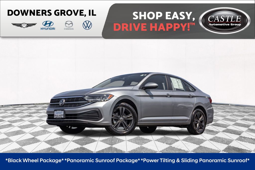 Silver Metallic 2023 Volkswagen Jetta Sedan Front-Wheel Drive 8-Speed Automatic