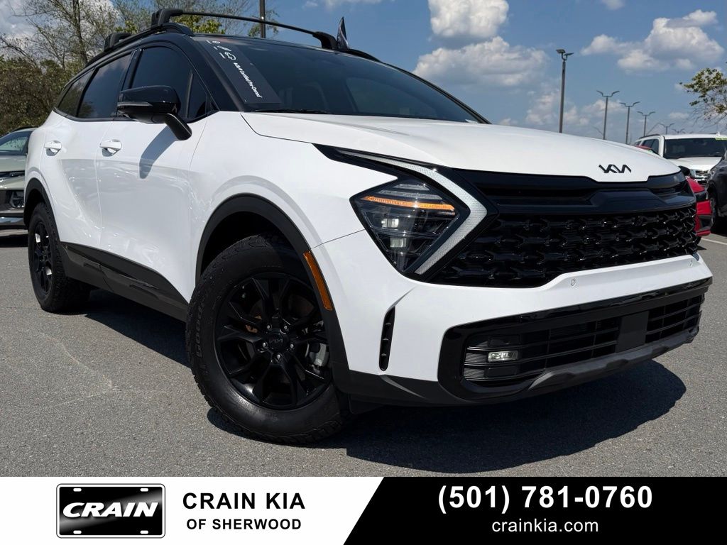 Glacier White Pearl/Ebony Black Roof 2025 Kia Sportage SUV / Crossover All-Wheel Drive 8-Speed Automatic