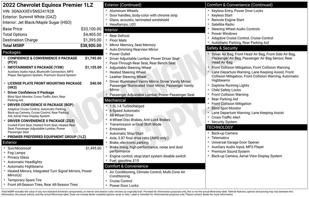 2022 Chevrolet Equinox AWD Premier