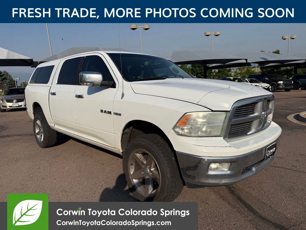 Bright White Clearcoat 2010 Dodge RAM 1500 Pickup Truck Four-Wheel Drive 5-Speed Automatic