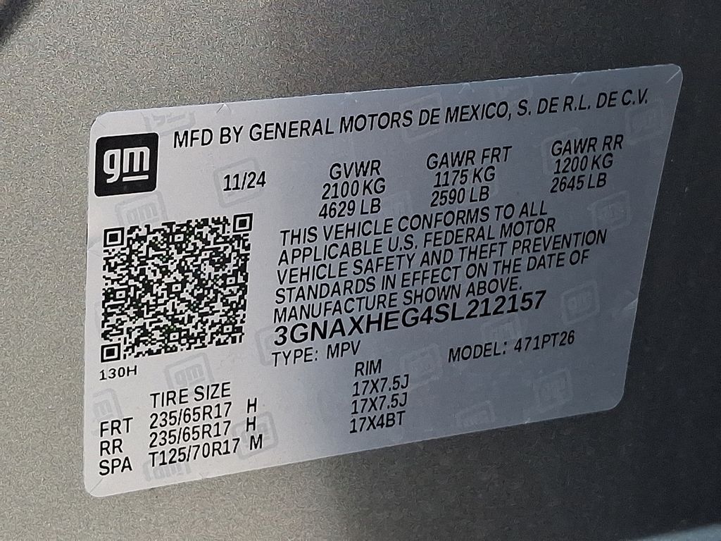 2025 Chevrolet Equinox LT Gray at Klick Lewis Buick Chevrolet