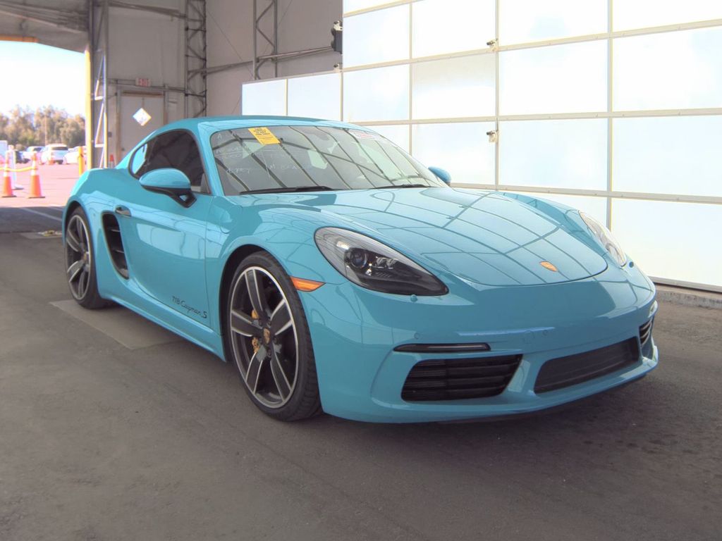 Blue 2017 Porsche 718 Cayman S RWD Coupe Rear-Wheel Drive Automatic
