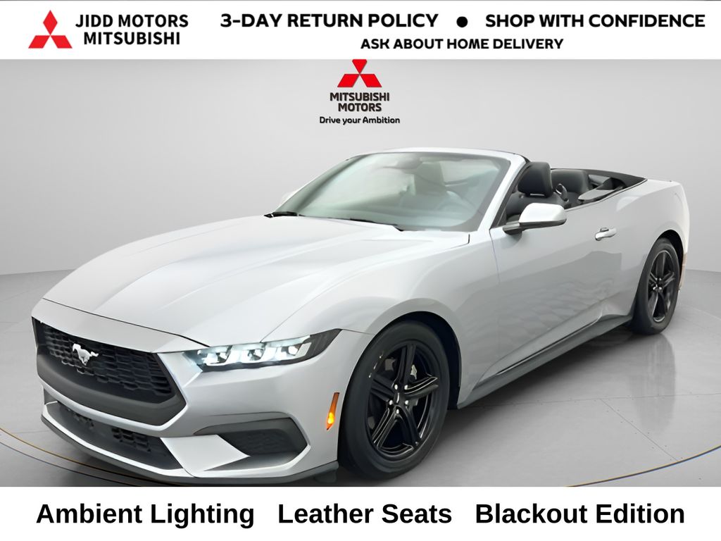 Silver Metallic 2024 Ford Mustang EcoBoost Premium Convertible RWD Convertible Rear-Wheel Drive Automatic