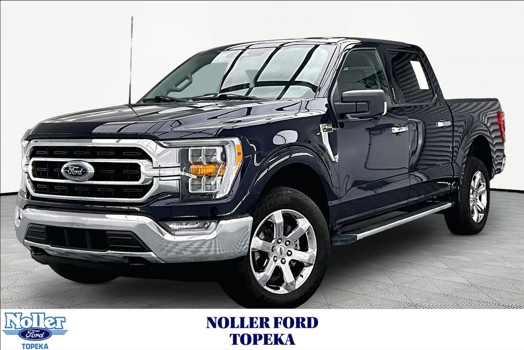 Blue Metallic 2023 Ford F-150 Pickup Truck Four-Wheel Drive Automatic