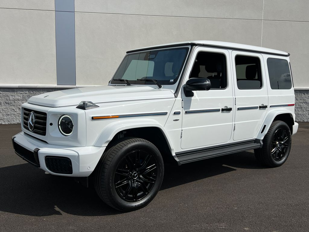 Moonlight White Metallic 2025 Mercedes-Benz G-Class SUV / Crossover All-Wheel Drive 2-Speed Automatic