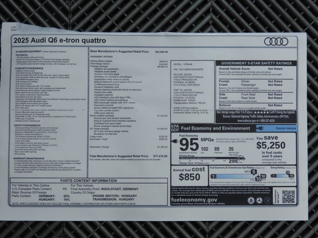 2025 Audi Q6 e-tron Premium 9
