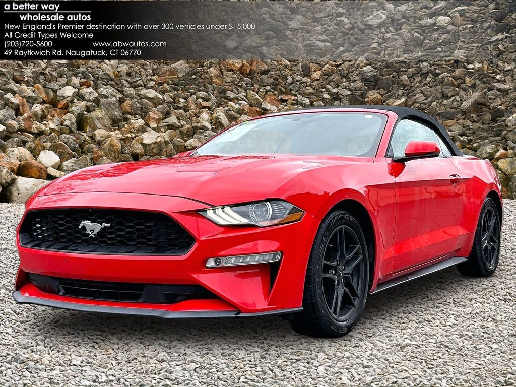 Race Red 2020 Ford Mustang EcoBoost Premium Convertible RWD Convertible Rear-Wheel Drive Automatic