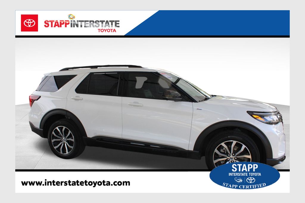 White Metallic 2025 Ford Explorer SUV / Crossover All-Wheel Drive Automatic