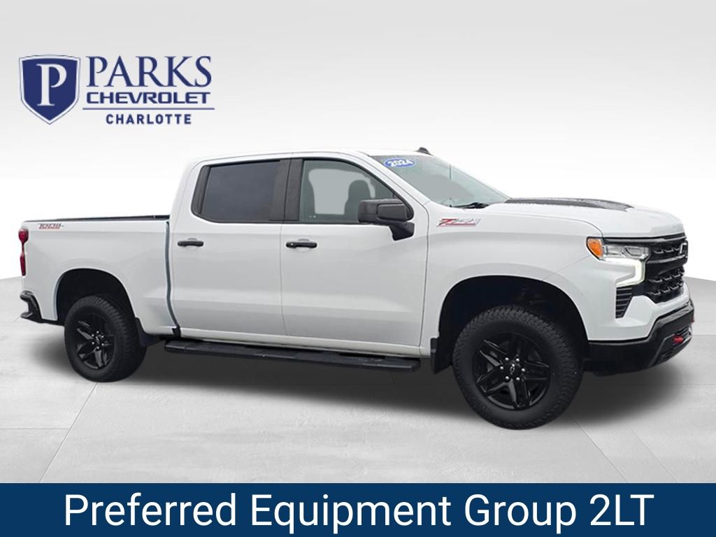 Summit White 2024 Chevrolet Silverado 1500 Pickup Truck Four-Wheel Drive Automatic