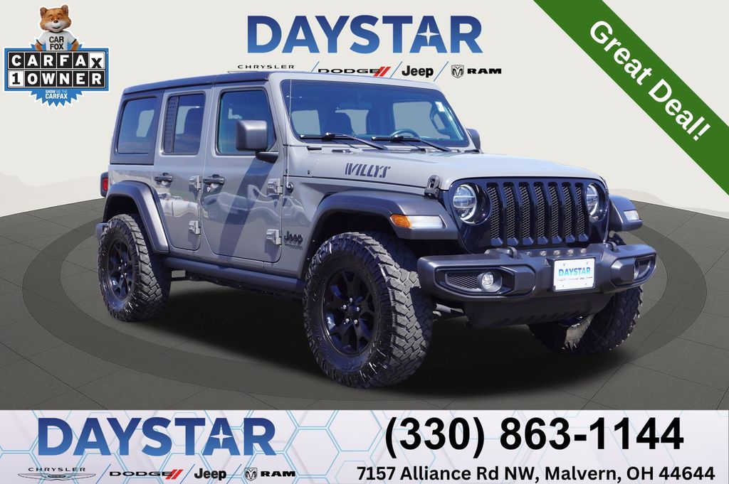 Sting-Gray Clearcoat 2022 Jeep Wrangler Unlimited Willys 4WD SUV / Crossover Four-Wheel Drive 6-Speed Manual