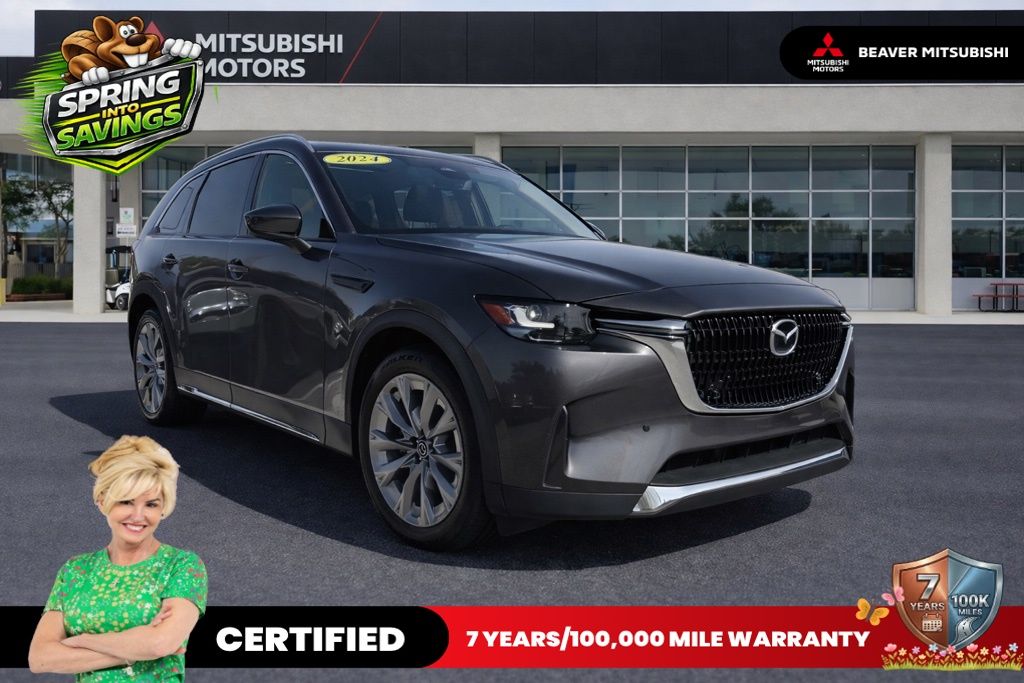 Machine Gray Metallic 2024 Mazda CX-90 3.3 Turbo Premium AWD SUV / Crossover All-Wheel Drive 8-Speed Automatic