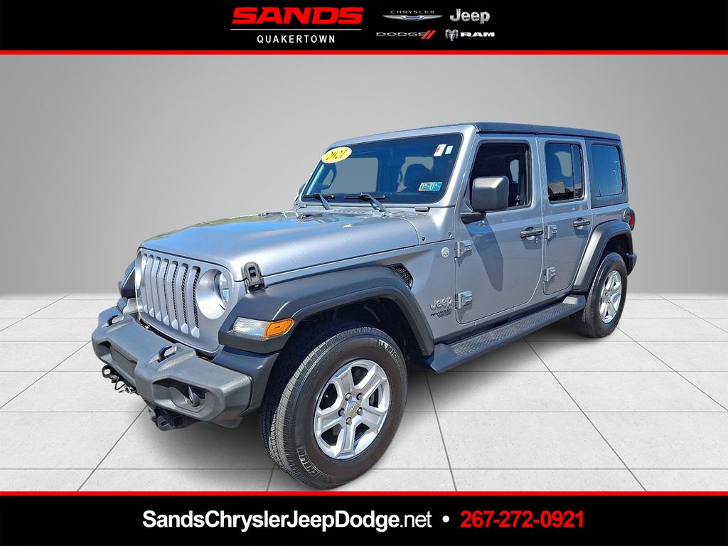 Billet Silver Metallic Clearcoat 2021 Jeep Wrangler SUV / Crossover Four-Wheel Drive 8-Speed Automatic