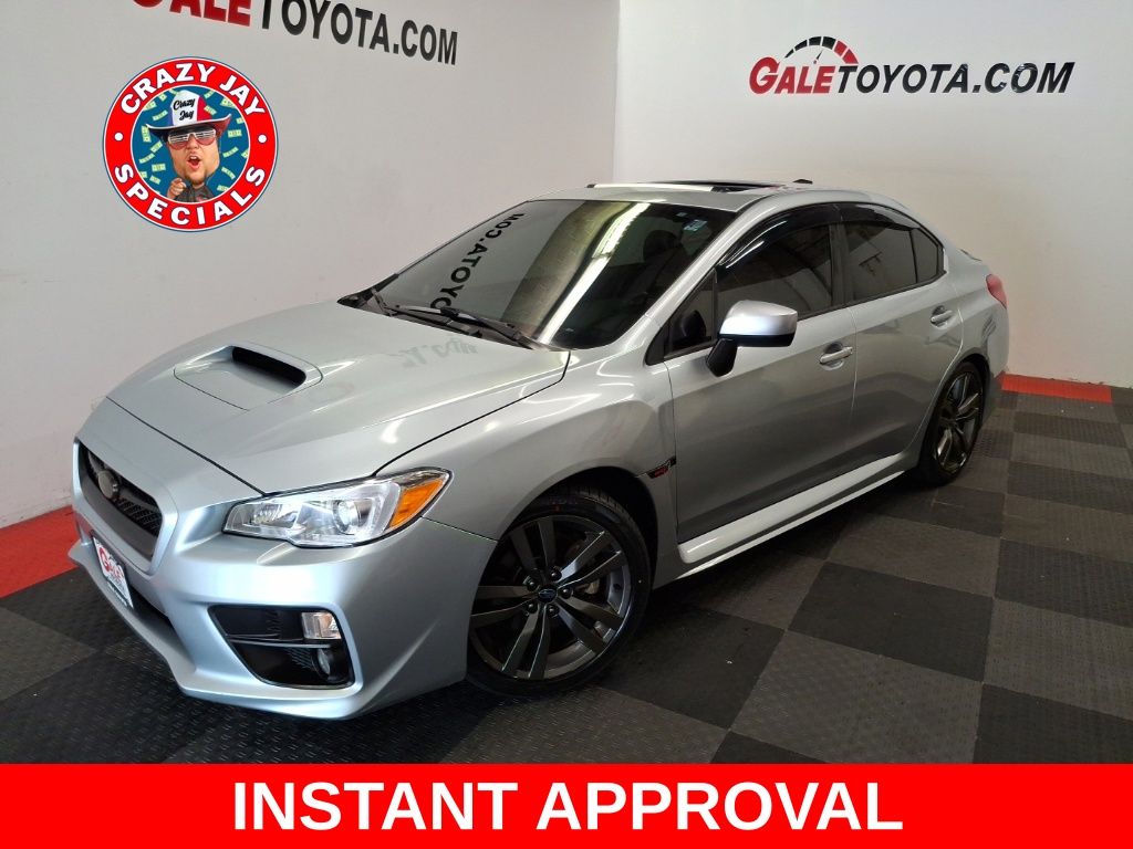 Ice Silver Metallic 2017 Subaru WRX Sedan All-Wheel Drive 6-Speed Manual
