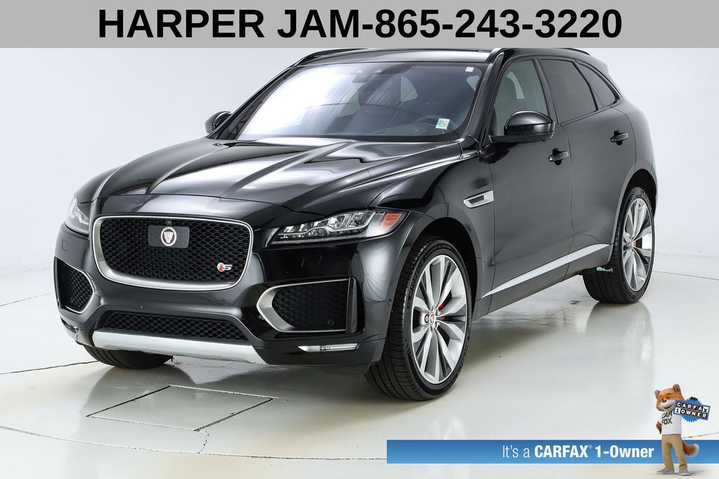 Santorini Black Metallic 2019 Jaguar F-PACE S AWD SUV / Crossover All-Wheel Drive 8-Speed Automatic