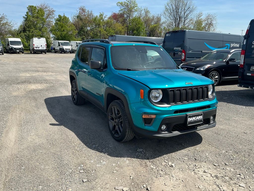 Bikini Metallic Clearcoat 2021 Jeep Renegade 80th Anniversary Edition 4WD SUV / Crossover Four-Wheel Drive 9-Speed Automatic
