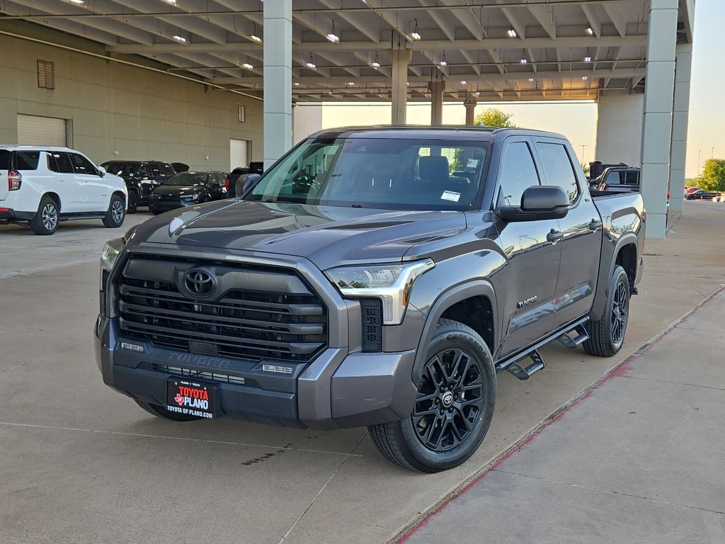 Magnetic Gray Metallic 2023 Toyota Tundra SR5 CrewMax Cab 4WD Pickup Truck Four-Wheel Drive Automatic