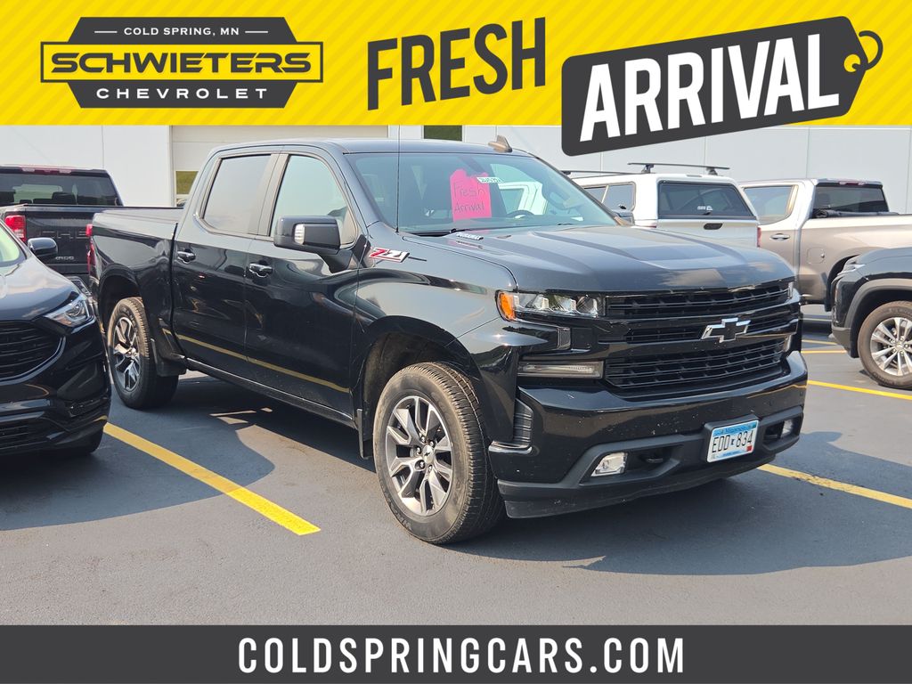 Black 2020 Chevrolet Silverado 1500 Pickup Truck Four-Wheel Drive Automatic