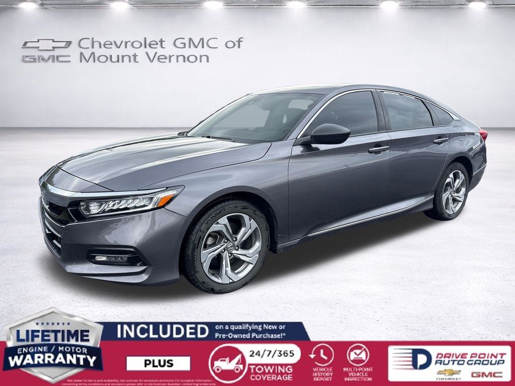 Gray (Modern Steel Metallic) 2019 Honda Accord Sedan Front-Wheel Drive Continuously Variable Transmission
