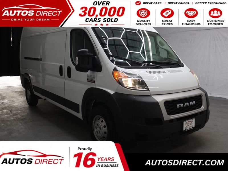 2019 RAM ProMaster Blanco (Bright White Clearcoat) Van Tracción delantera 6 velocidades Automática