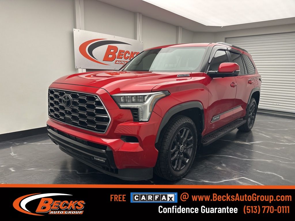 Red 2024 Toyota Sequoia Platinum 4WD SUV / Crossover Four-Wheel Drive Automatic