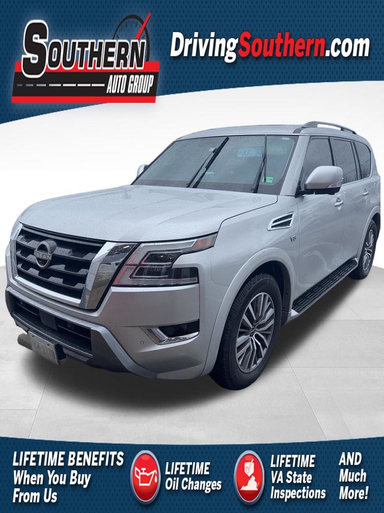 Brilliant Silver Metallic 2021 Nissan Armada SUV / Crossover 4X2 7-Speed Automatic