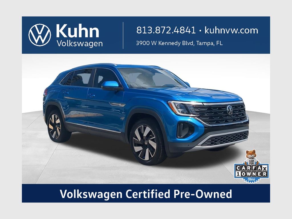 Kingfisher Blue Metallic 2025 Volkswagen Atlas Cross Sport SUV / Crossover All-Wheel Drive 8-Speed Automatic