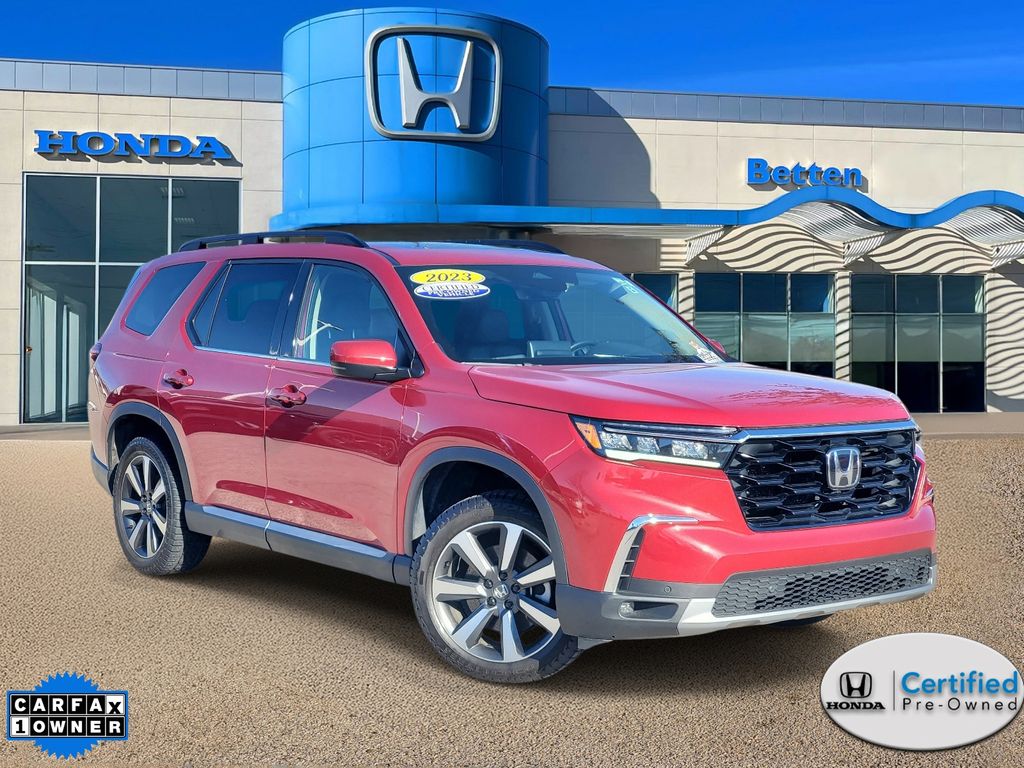 Radiant Red Metallic II 2023 Honda Pilot SUV / Crossover All-Wheel Drive Automatic