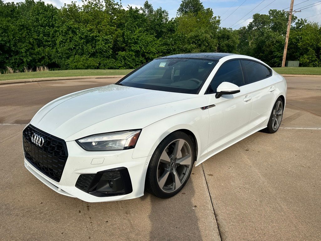 Glacier White 2021 Audi A5 Sportback Sedan All-Wheel Drive 7-Speed Automatic