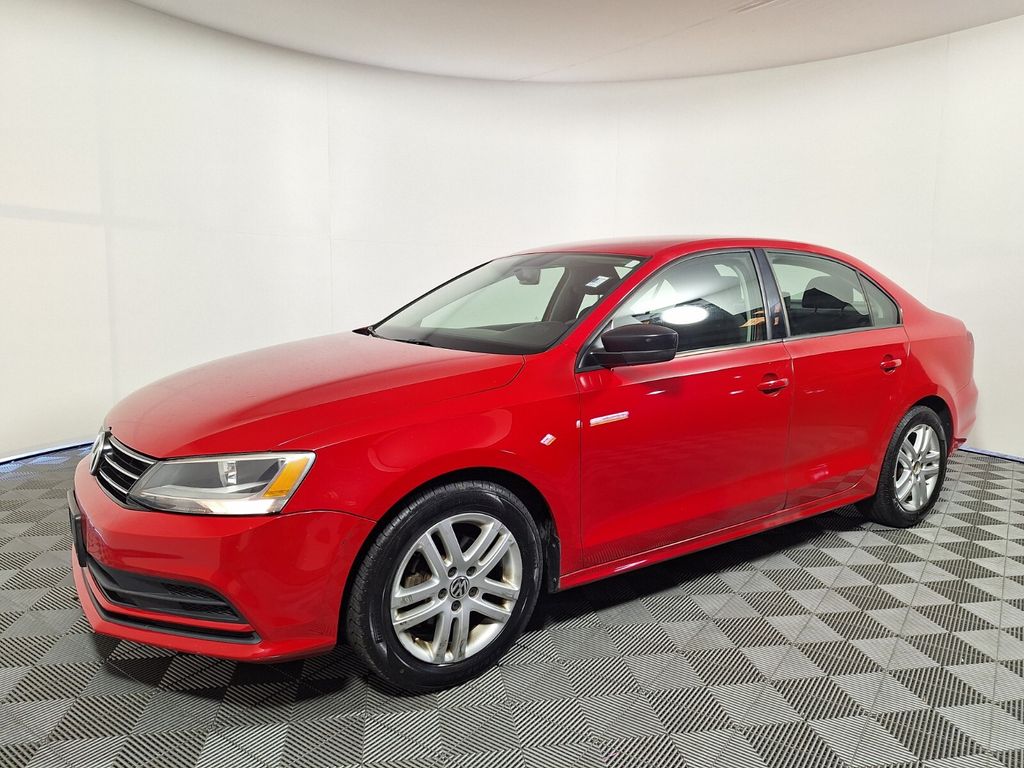 Tornado Red 2015 Volkswagen Jetta Sedan Front-Wheel Drive 6-Speed Automatic