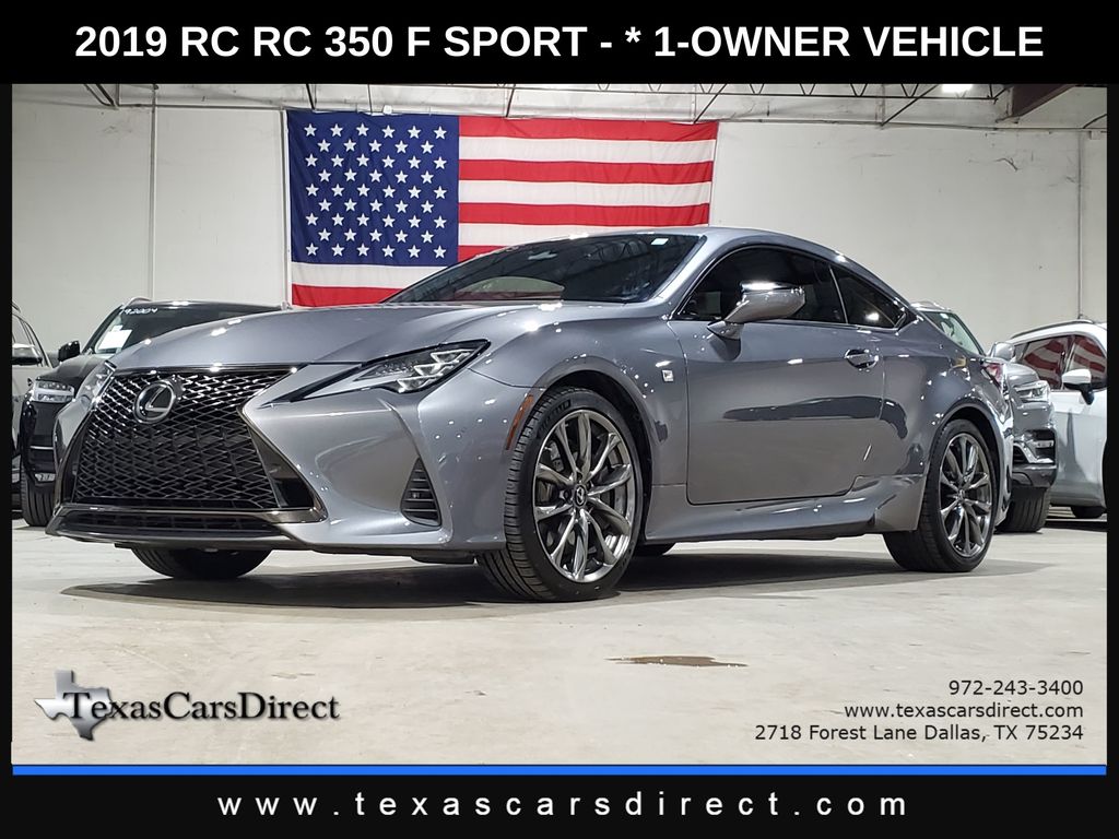 Nebula Gray Pearl 2019 Lexus RC Coupe Rear-Wheel Drive 8-Speed Automatic