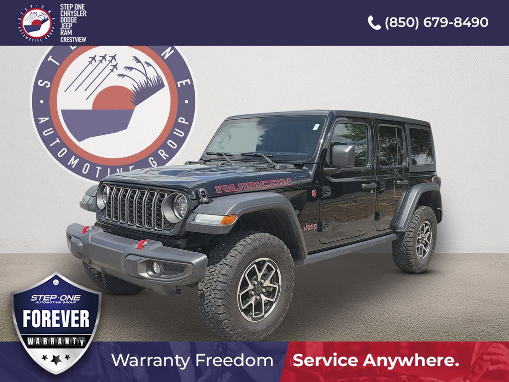 Black Clearcoat 2025 Jeep Wrangler SUV / Crossover Four-Wheel Drive 8-Speed Automatic