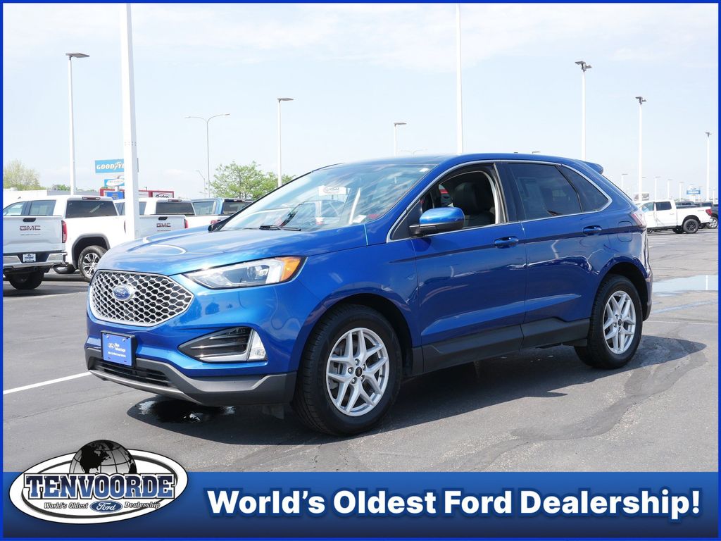 Atlas Blue Metallic 2023 Ford Edge SEL AWD SUV / Crossover All-Wheel Drive 8-Speed Automatic