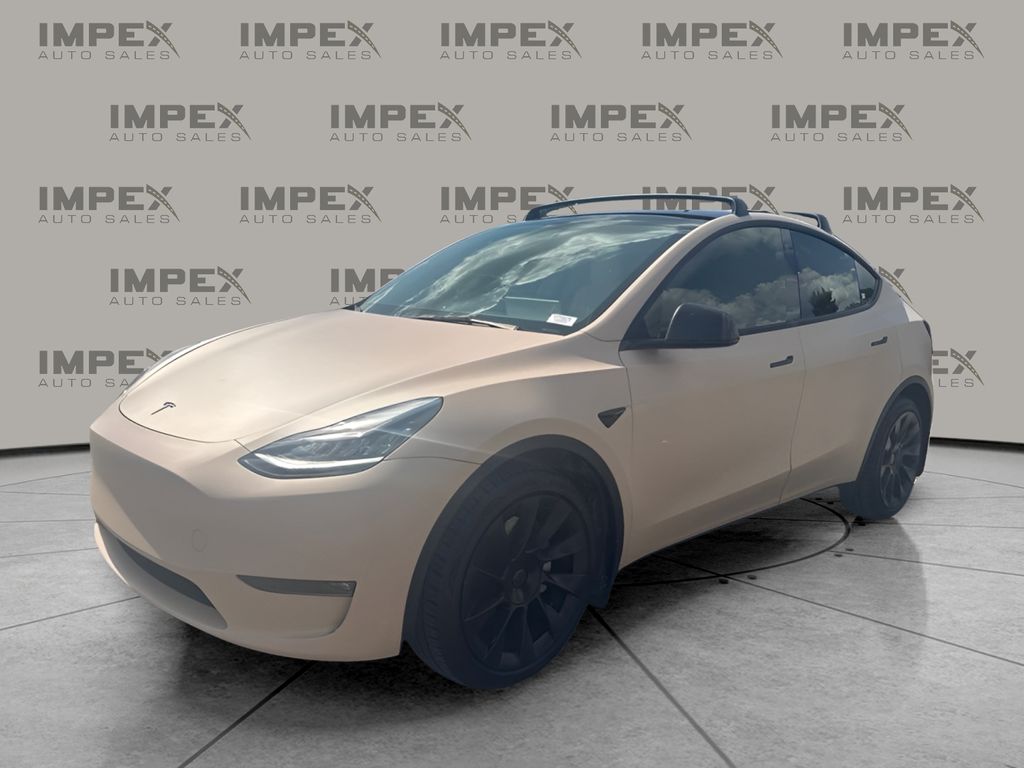 Pearl White Multi-Coat 2022 Tesla Model Y SUV / Crossover All-Wheel Drive 1-Speed Automatic