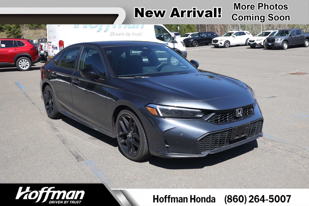 Meteorite Gray Metallic 2025 Honda Civic Sport FWD Sedan Front-Wheel Drive Continuously Variable Transmission