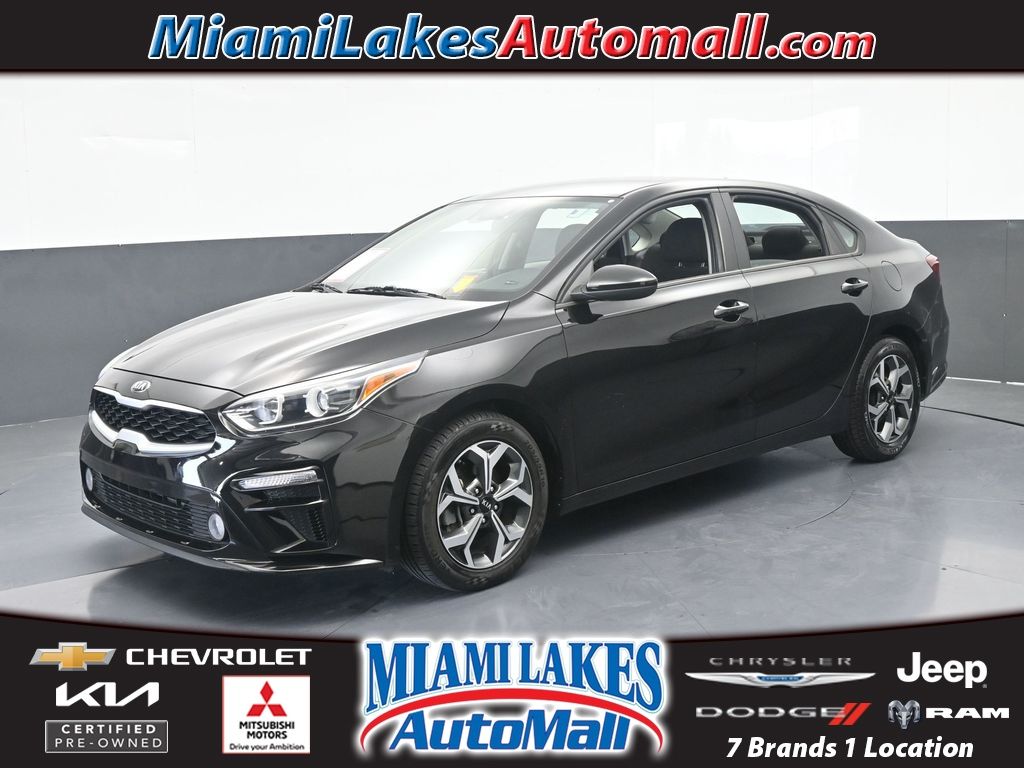 Aurora Black Pearl 2021 Kia Forte Sedan Front-Wheel Drive Continuously Variable Transmission