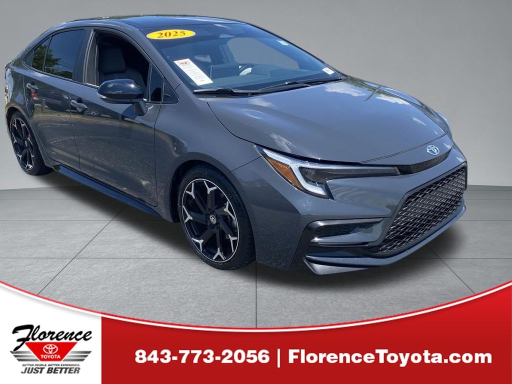 Midnight Black Metallic 2025 Toyota Corolla Sedan Front-Wheel Drive Continuously Variable Transmission