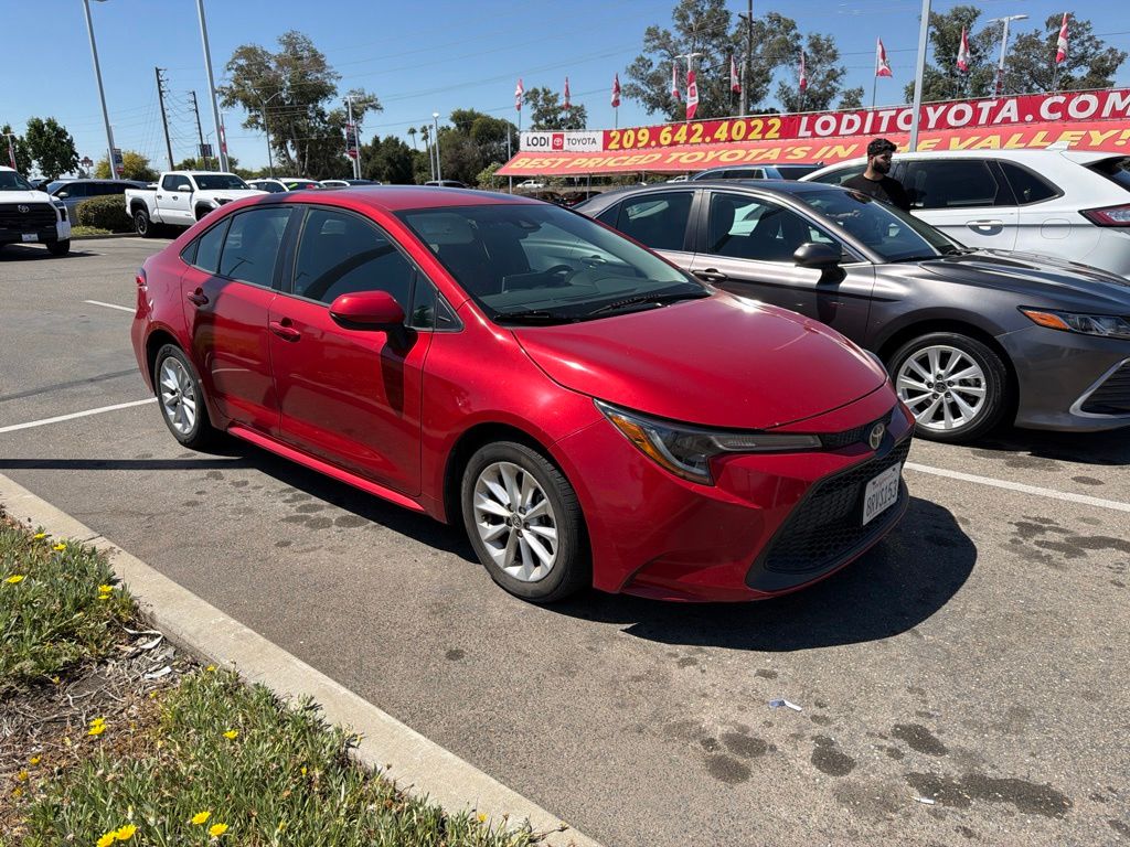 Barcelona Red Metallic 2020 Toyota Corolla Sedan Front-Wheel Drive Continuously Variable Transmission