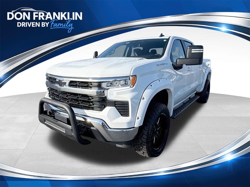 Summit White 2023 Chevrolet Silverado 1500 Pickup Truck Four-Wheel Drive Automatic
