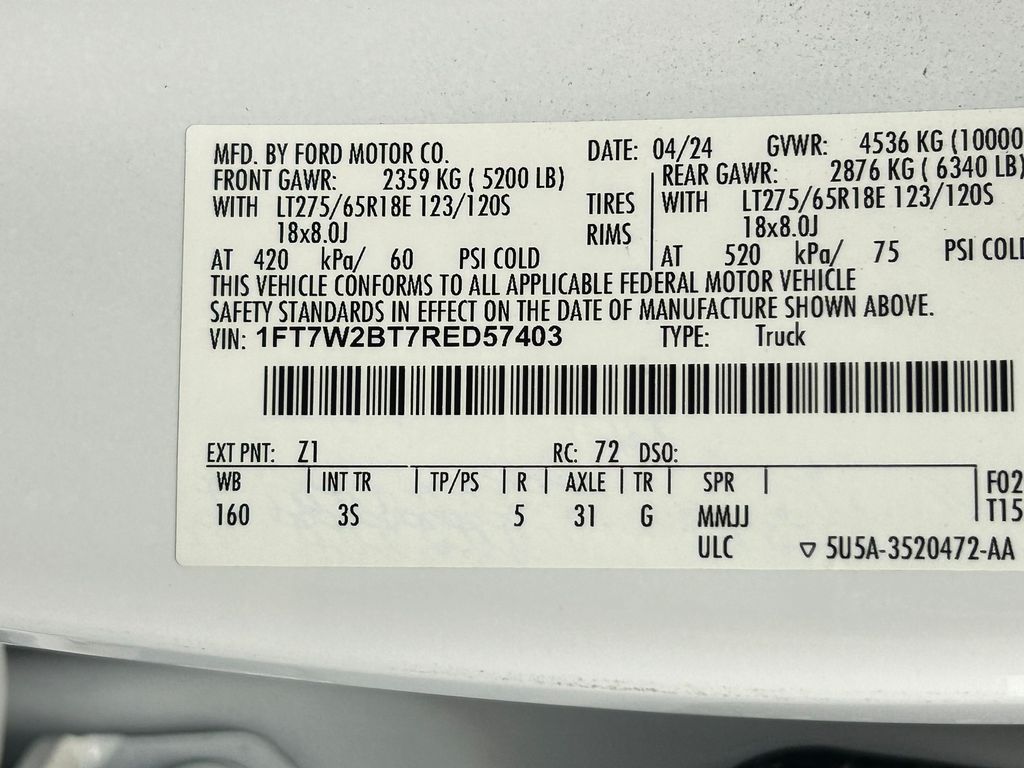 Used 2024 Oxford White Ford XLT image 39