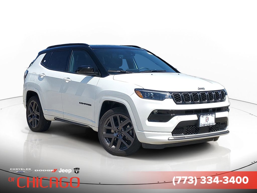 Bright White Clearcoat 2025 Jeep Compass Limited 4WD SUV / Crossover Four-Wheel Drive 8-Speed Automatic