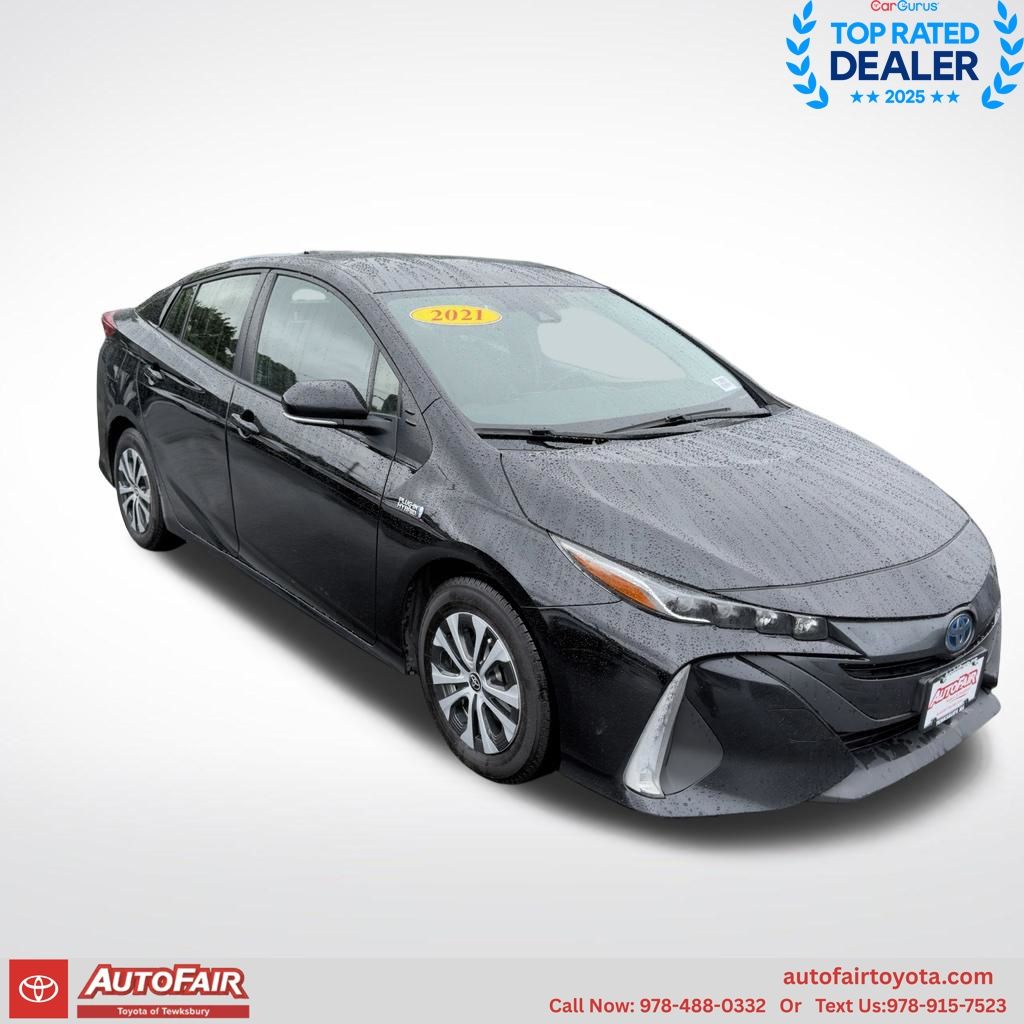 Midnight Black Metallic 2021 Toyota Prius Prime Hatchback Front-Wheel Drive Continuously Variable Transmission