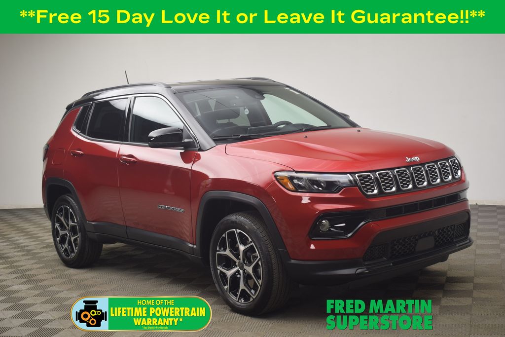 Red Hot Pearlcoat 2025 Jeep Compass Limited 4WD SUV / Crossover Four-Wheel Drive 8-Speed Automatic
