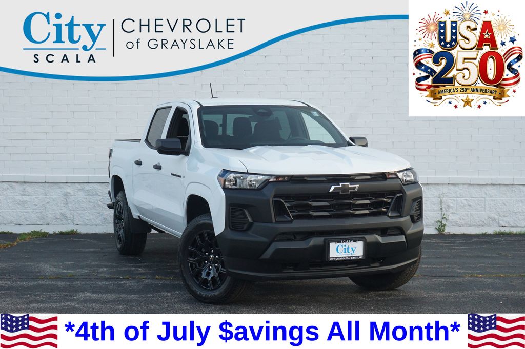 Summit White 2026 Chevrolet Colorado Pickup Truck Four-Wheel Drive 8-Speed Automatic